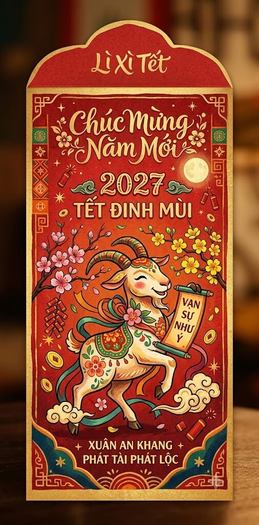 Bao lì xì mẫu 6