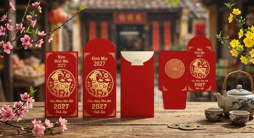 Mockup bao lì xì