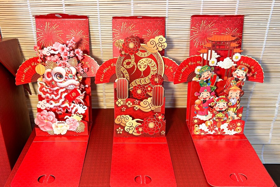 Bao lì xì 3D 12 con giáp
