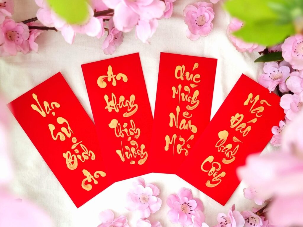 Bao lì xì chữ