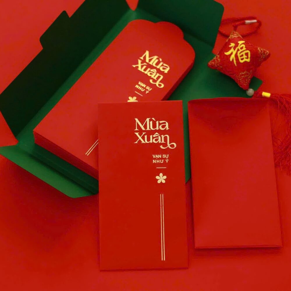 Bao lì xì đỏ nhung