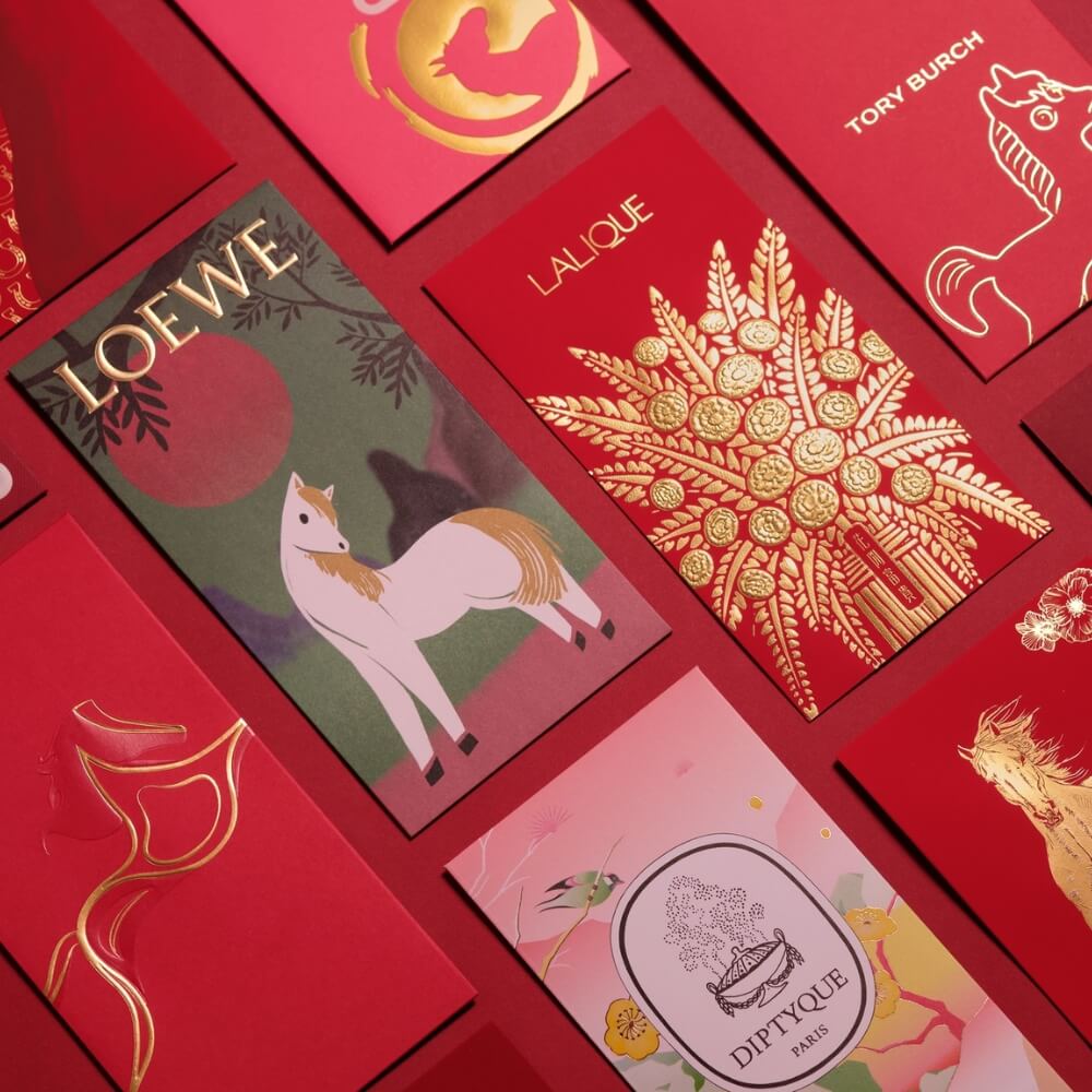 Bao lì xì gam màu phi truyền thống