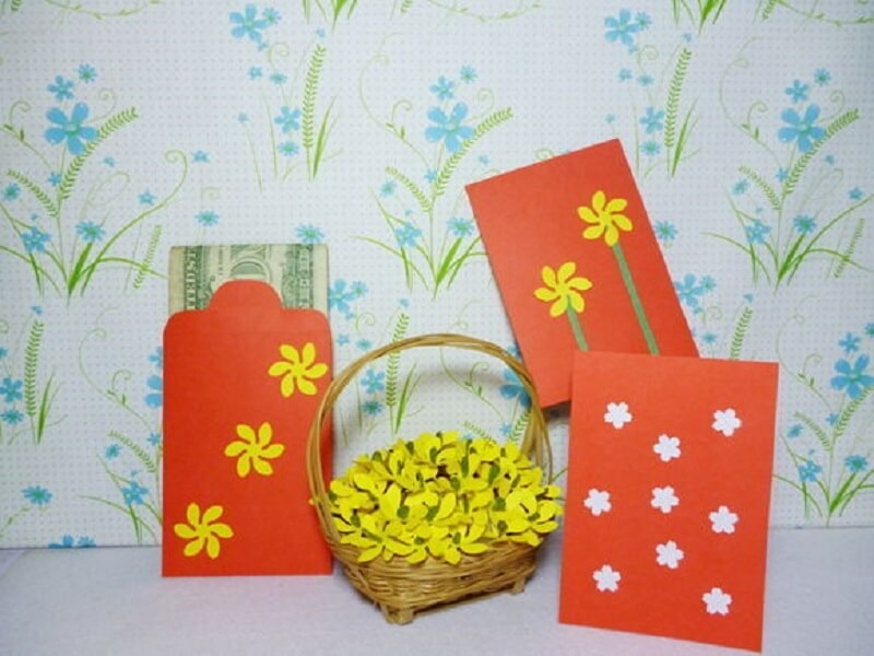Cách làm bao lì xì bằng giấy A4