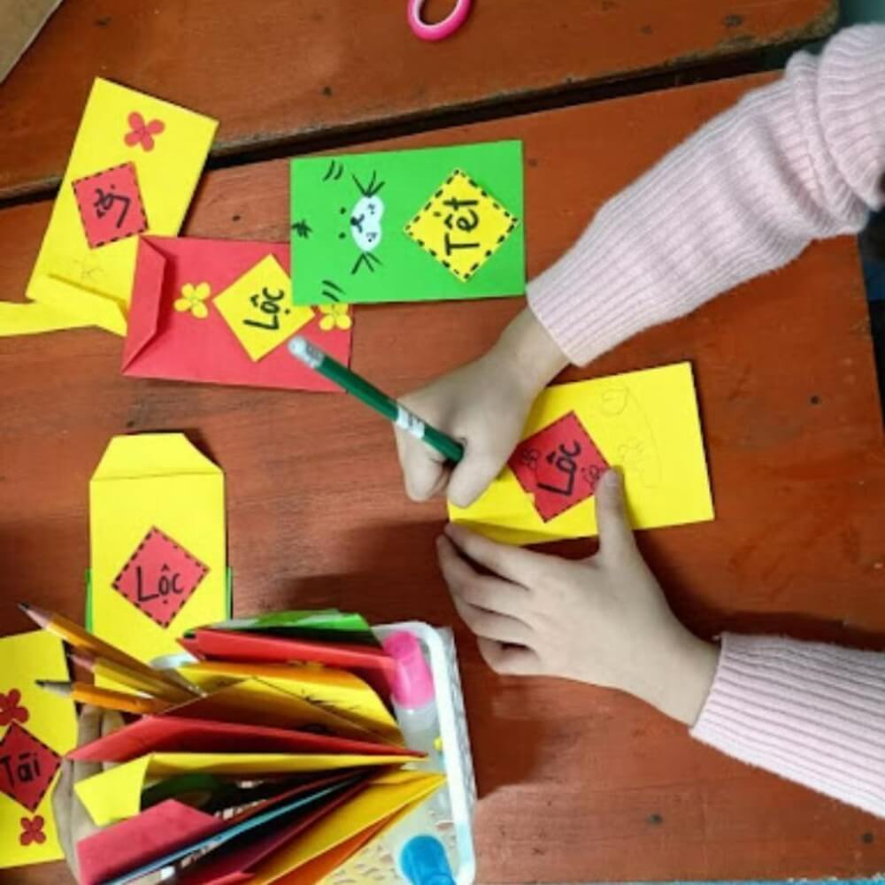 Dụng cụ vẽ bao lì xì