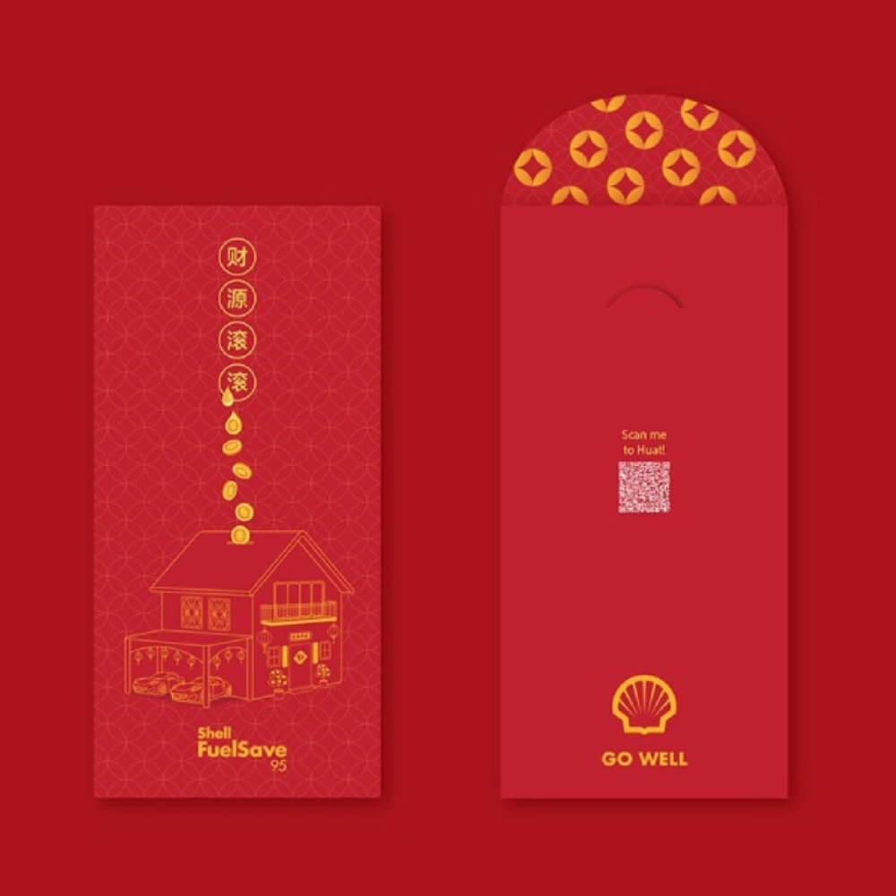 Mẫu bao lì xì kết hợp QR code